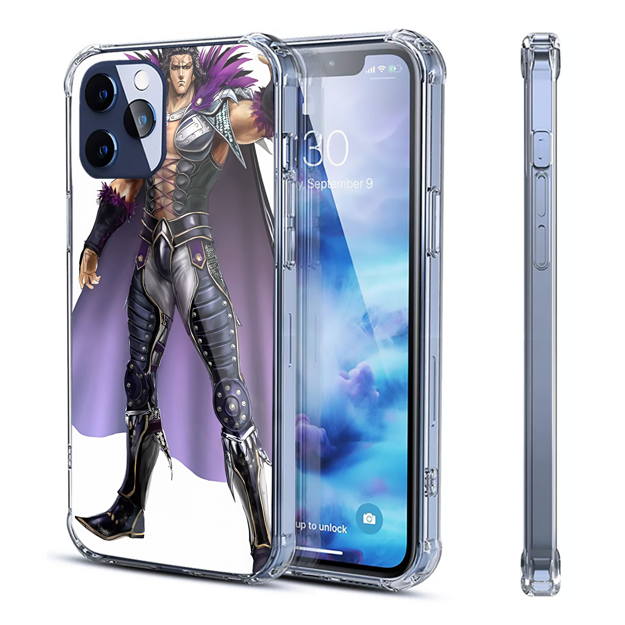 （画像用） 北斗の拳 Fist of the North Star 【iPhone 12シリーズ対応】透明スマホケース（クリアソフトケース）